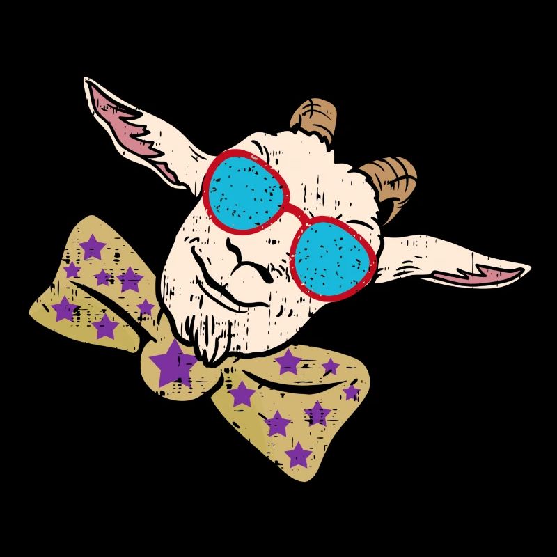 Chèvre cool avec noeud papillon | parti chèvre