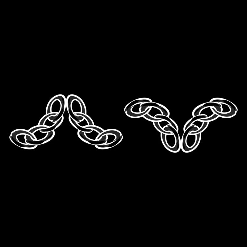 chain chain symbol line silver