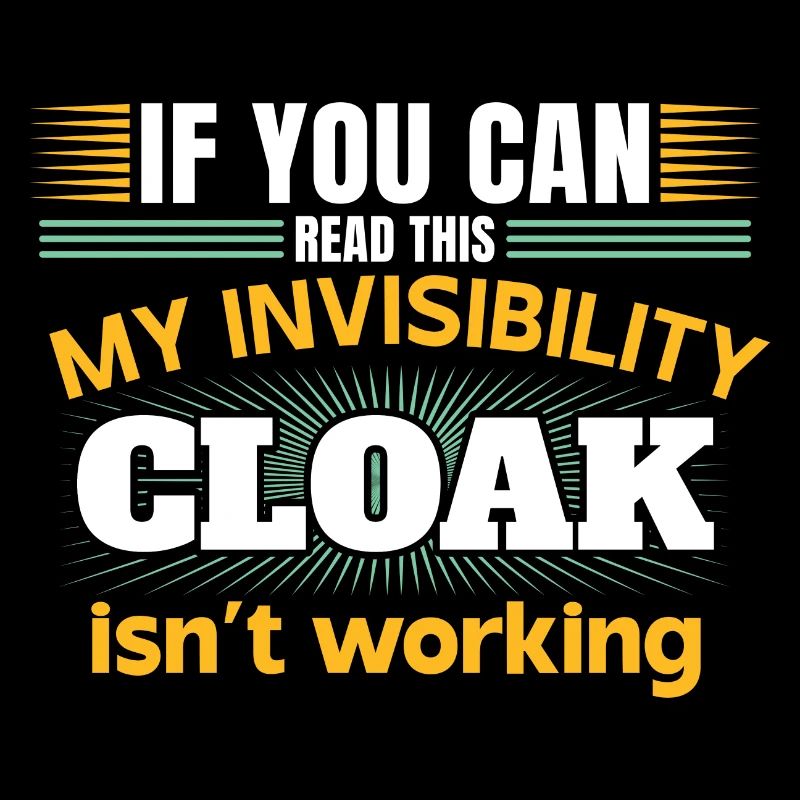 My invisible coat doesn't work