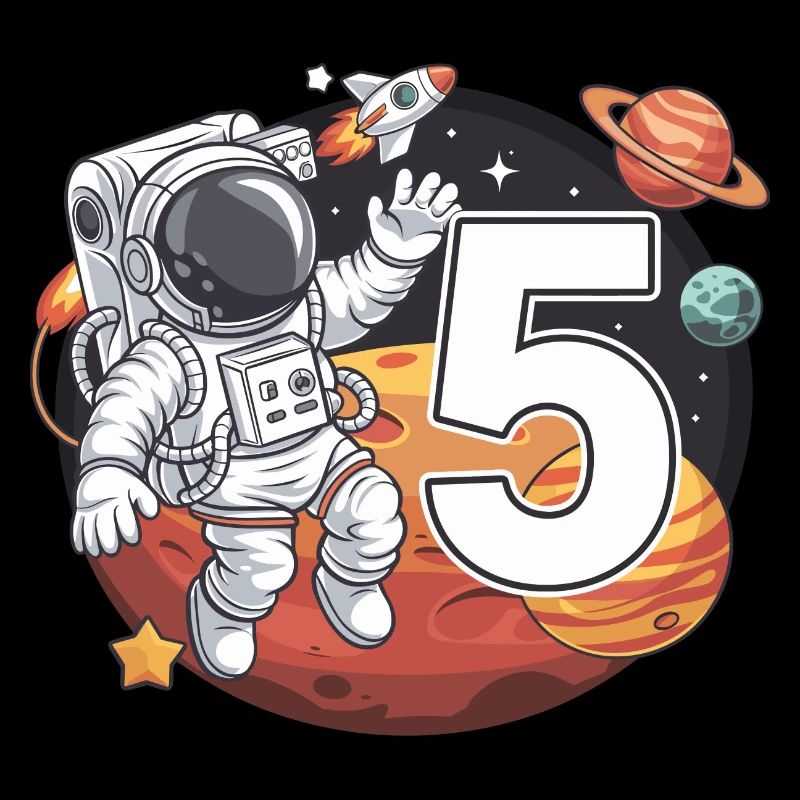 5e anniversaire Astronaute Aventure spatiale pour les garçons
