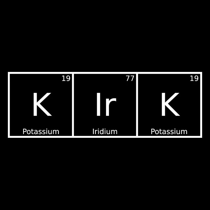 Kirk Name Vorname Chemie Periodensystem Elemente