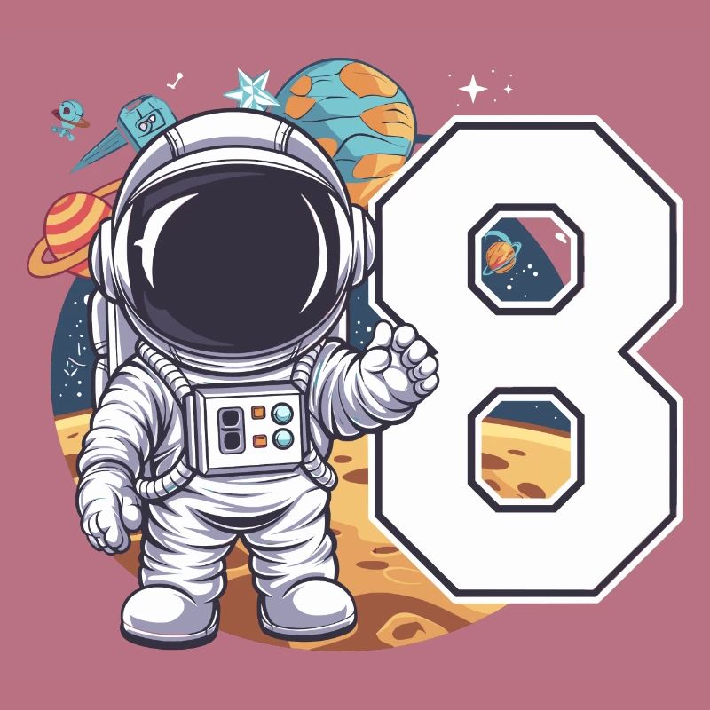 8e anniversaire astronaute aventure spatiale pour les garçons