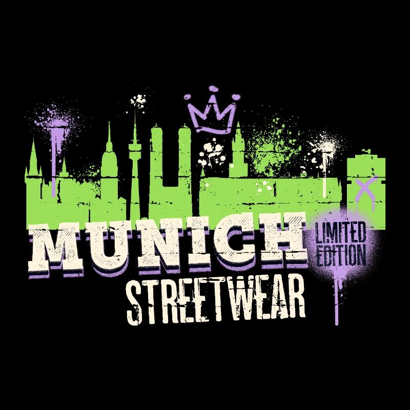 Munich Munich Skyline City Germany Graffiti