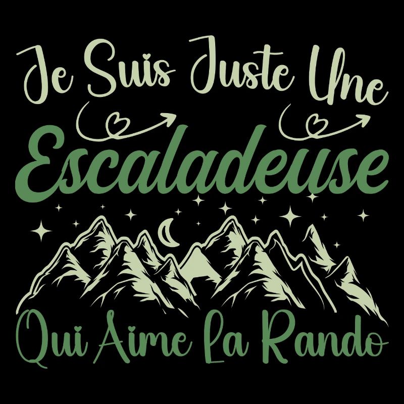 Escaladeuse aventurier passionnée de Randonnée