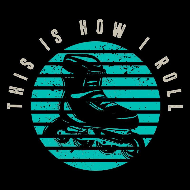 Retro Rollerblades Skater Sport Inline Skating
