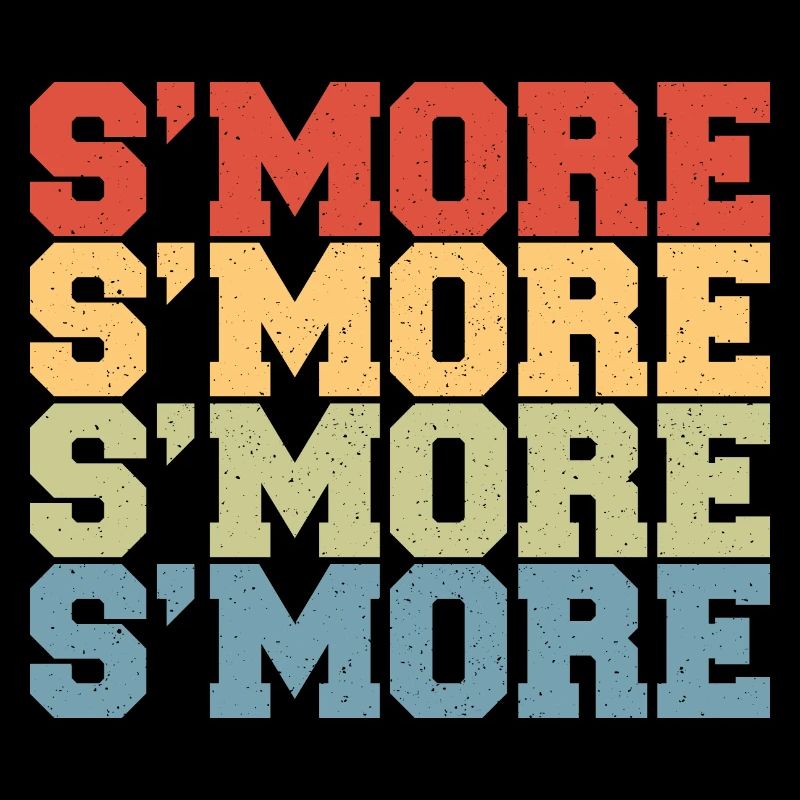 Smore Campfire Vintage Marshmallow Retro