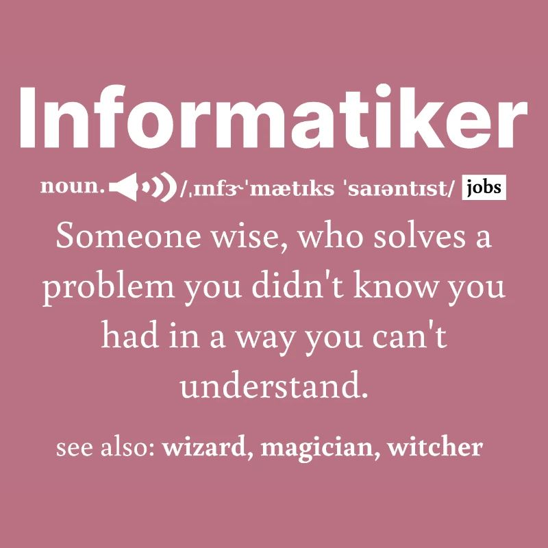 IT Informatik Informatiker Computerarbeit Geschenk