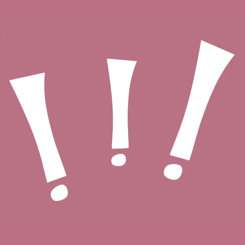 Three exclamation points