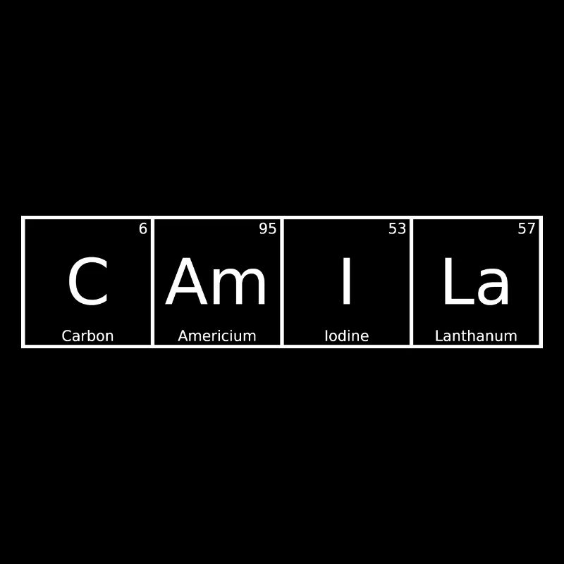 Camila Surname First Name Chemistry Periodic Table Elements