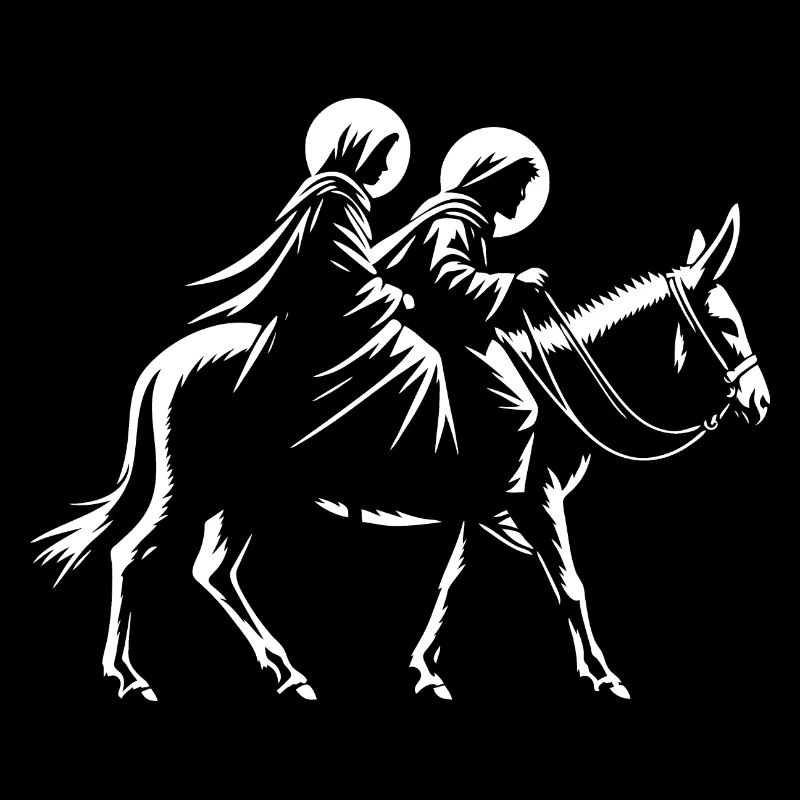 Joseph et Marie - le couple sacré à Bethléem