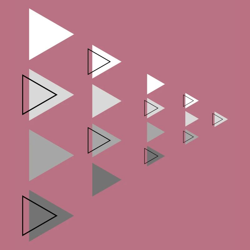 Triangles Gris Horizontal Flèche Décoration