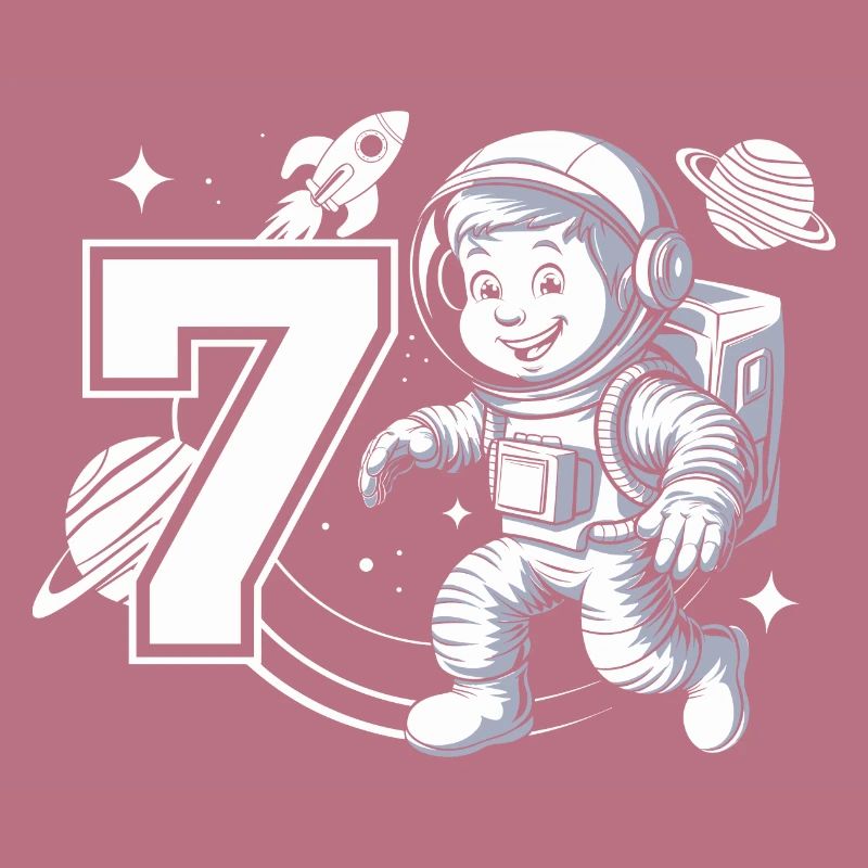 7e anniversaire Astronaute Aventure spatiale pour les garçons