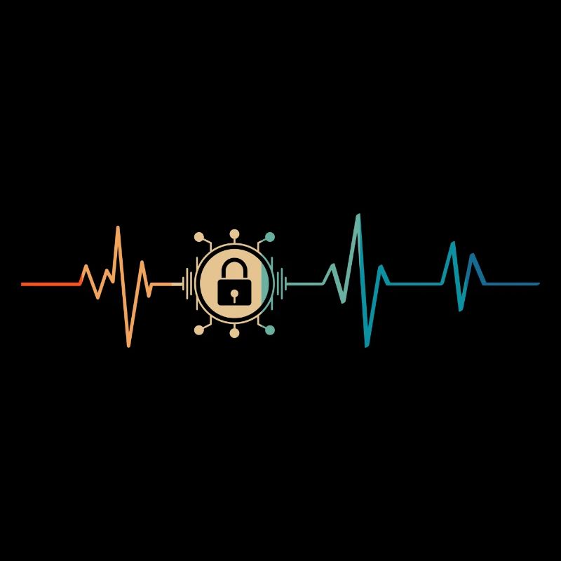 Retro Heartbeat Cyber Security