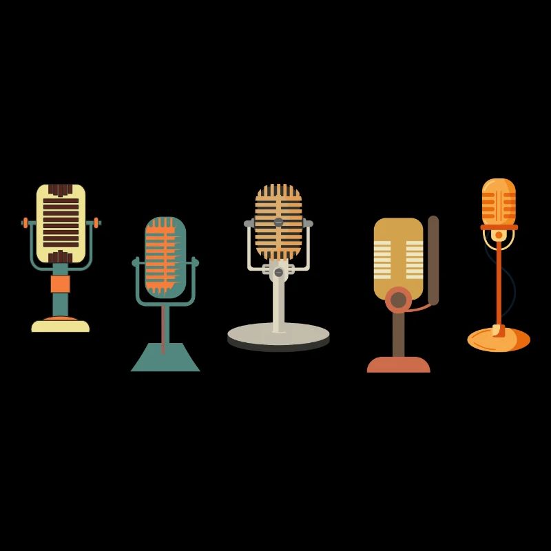 Vintage Retro Microphone