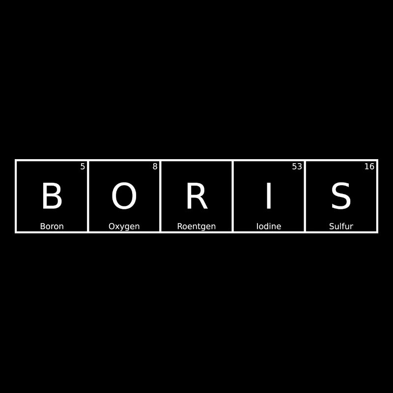 Boris Name First Name Chemistry Periodic Table Elements