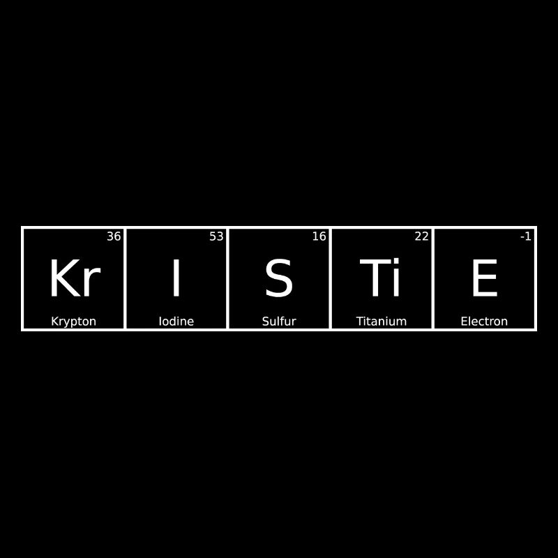Kristie Name First Name Chemistry Periodic Table Element
