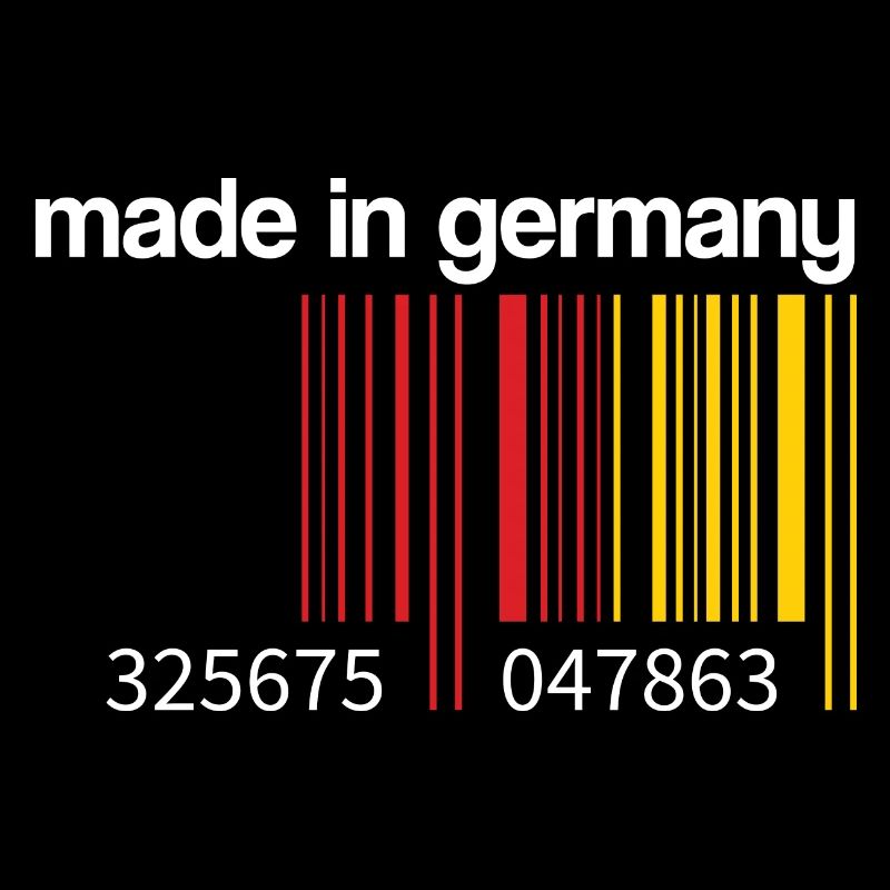 Germany Flag Barcode Made in Germany Berlin