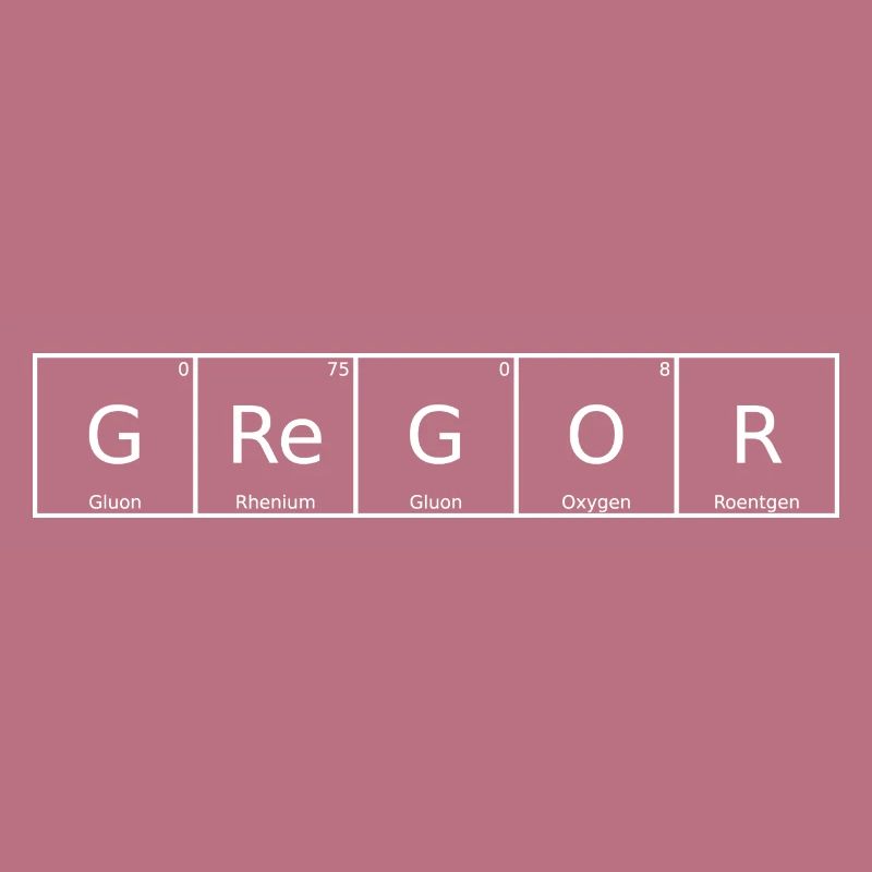 Gregor Surname First Name Chemistry Periodic Table Elements