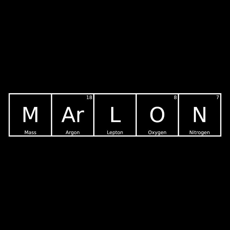 Marlon Nom Prénom Chimie Tableau périodique Éléments