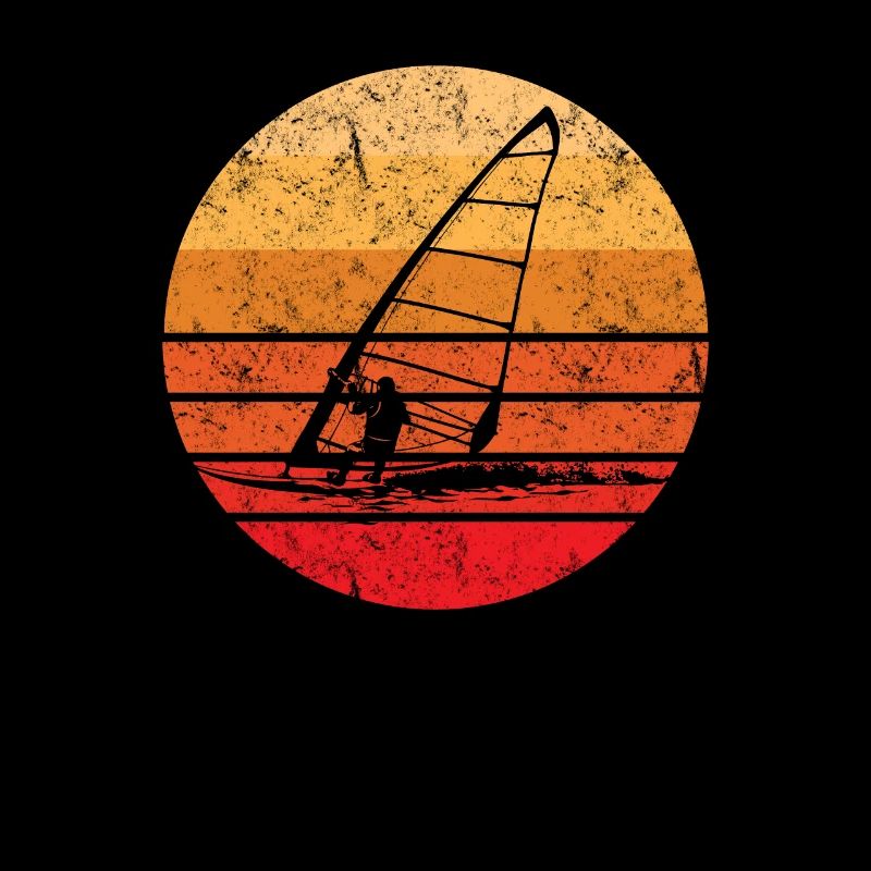 Coucher de soleil sur la planche à voile