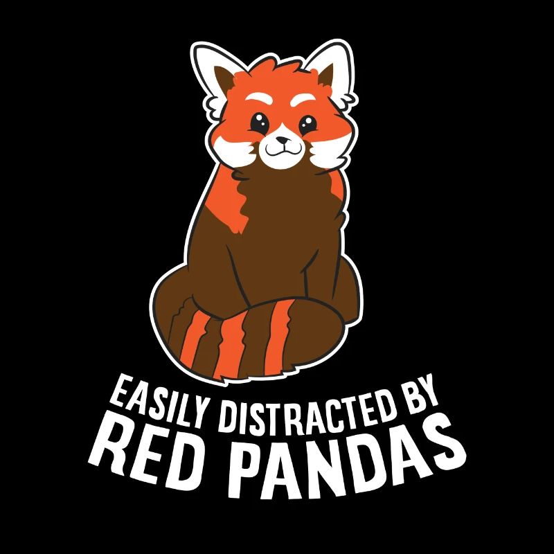 Leicht ablenkbar durch rote Pandas Liebe rote