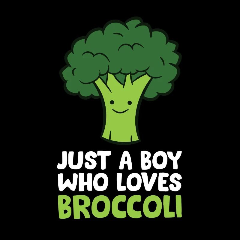 Cute Broccoli Just a Boy Who Loves Broccoli