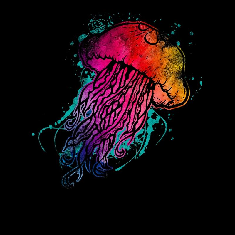 Bunte Qualle