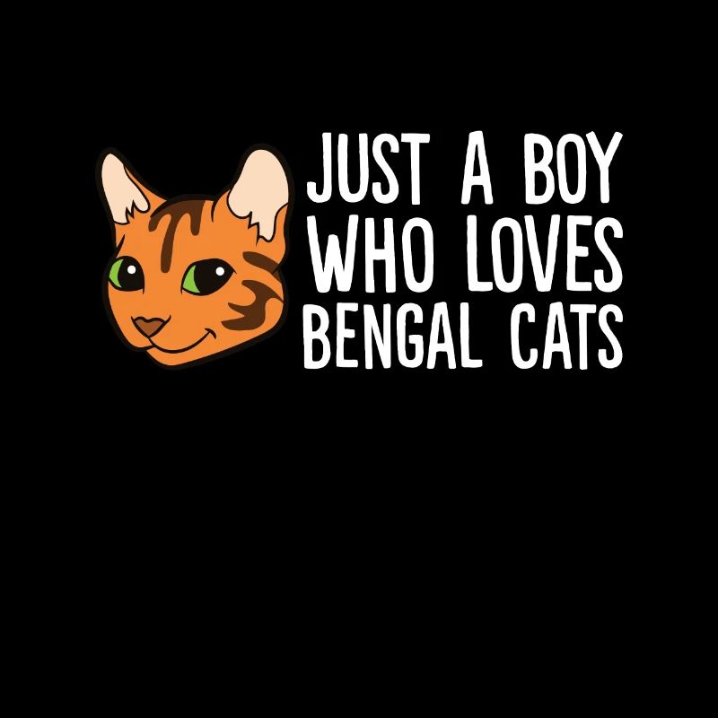 Juste un garçon qui aime les chats du Bengale
