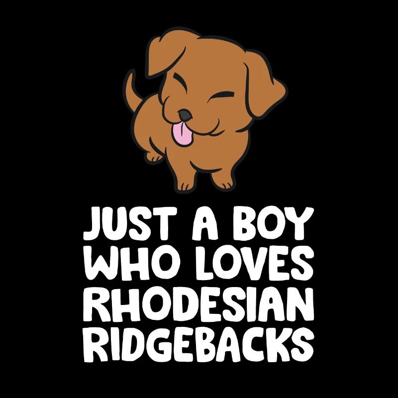 Juste un garçon qui aime Rhodesian Ridgebacks