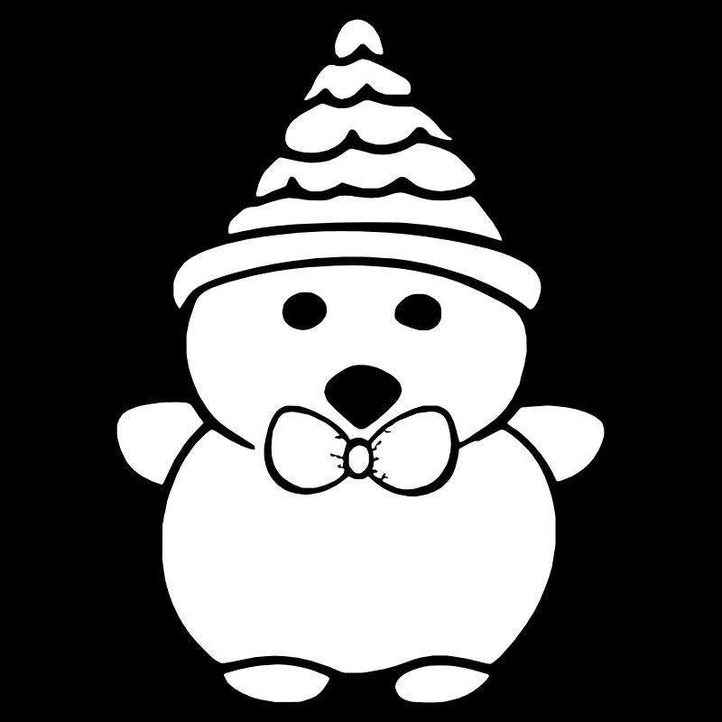 Christmas Polar Bear Winter Bear Snow Animal Vector 0