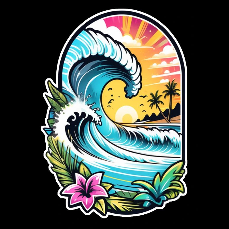 surf plage palmier soleil vacances