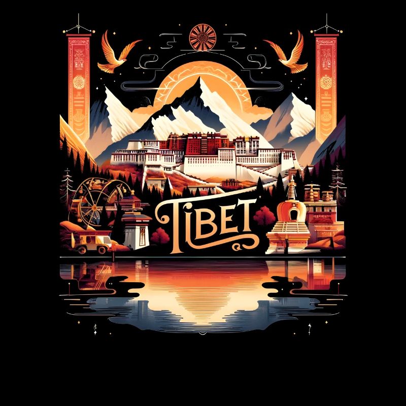 Tibet Lhassa Temple bouddhiste