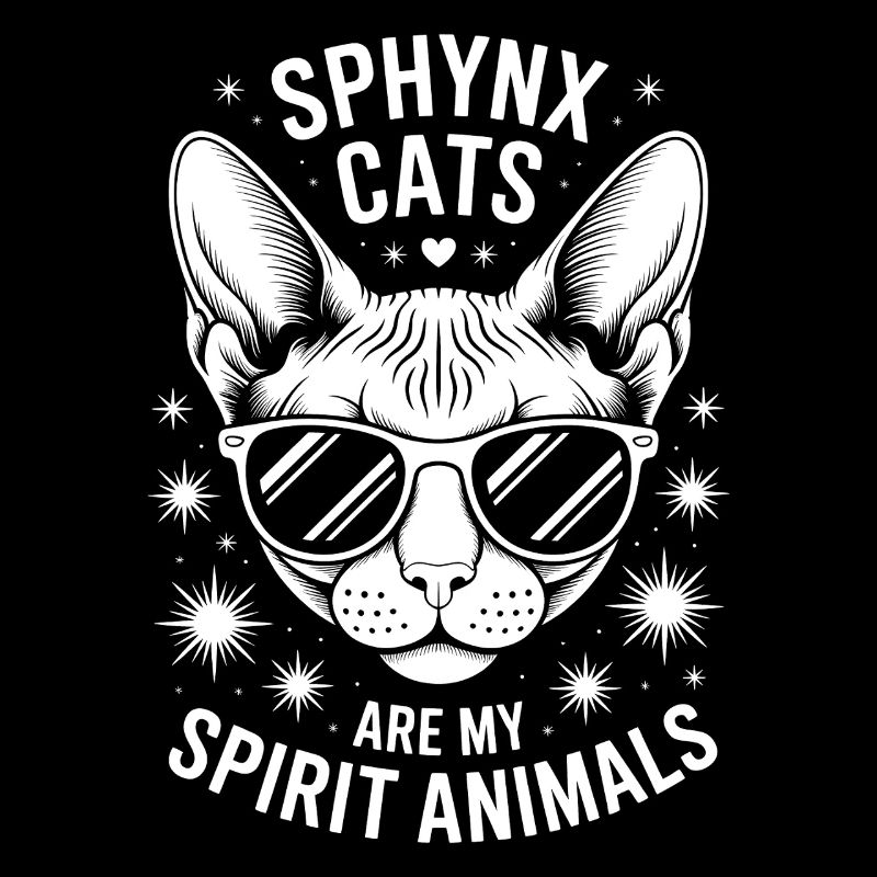 Chat Sphynx Disant Drôle Chat Sphynx Cadeau