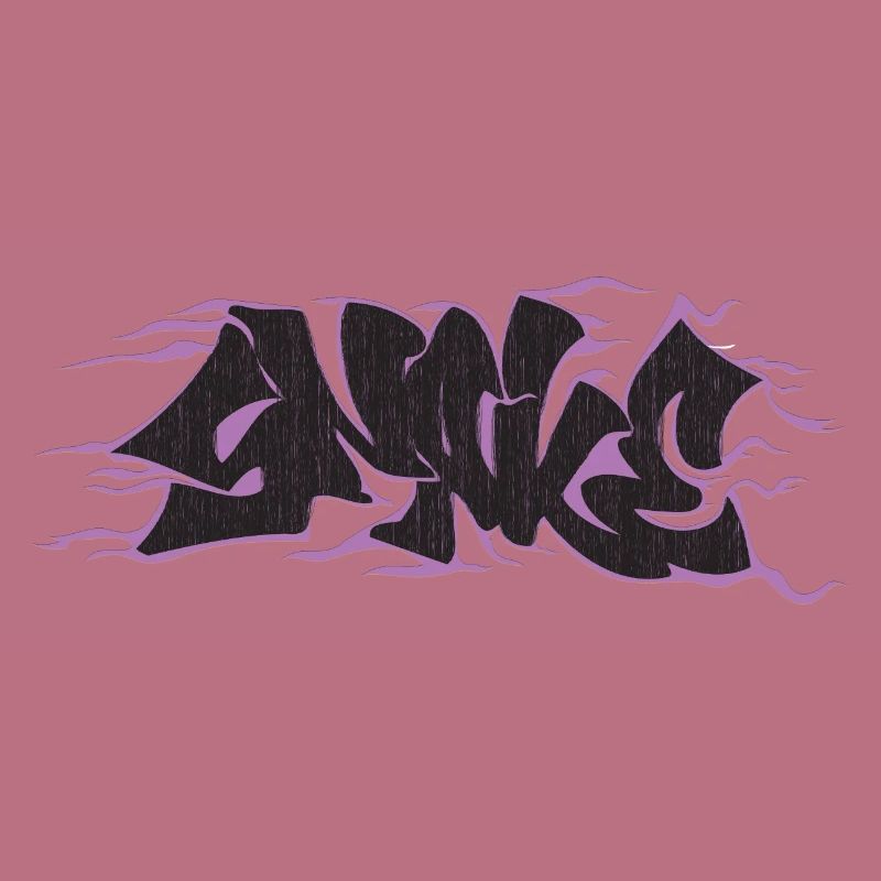 serpent main graffiti dessiner pourpre
