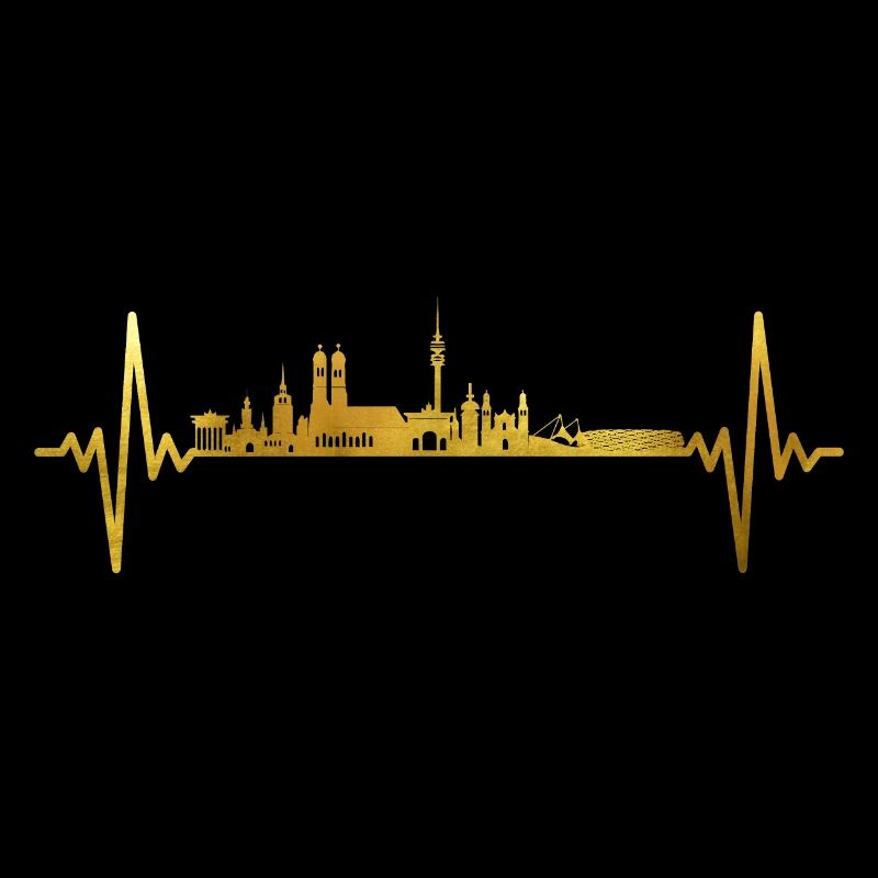 München Skyline Herzschlag
