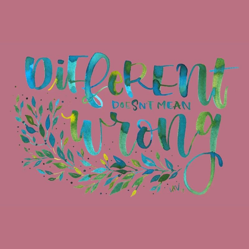 Different, not wrong