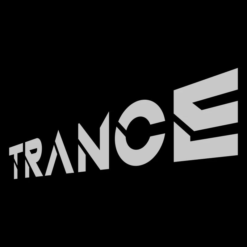 Techno Trance Schriftzug Musik