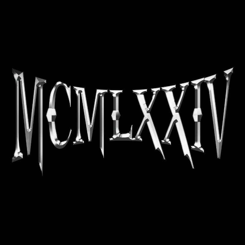 MCMLXXIV 1974 50. Geburtstag B-Day Geburtstagsgeschenk