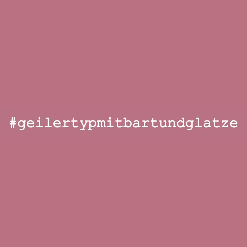 Geiler Typ Mit Bart & Glatze Glatzkopf Bartträger