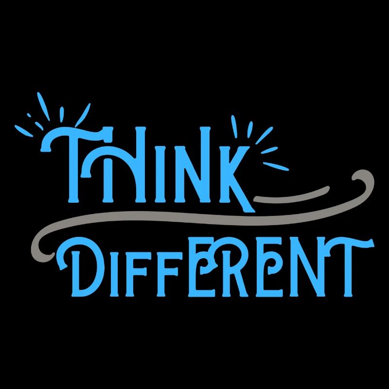 Think Differnet Blaue Grau Design