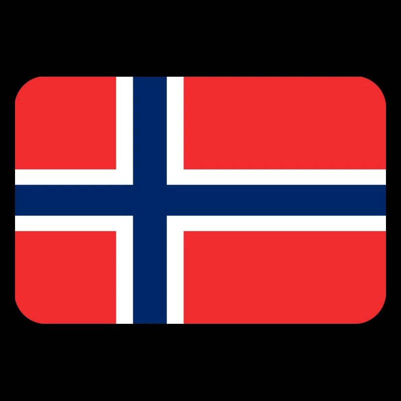 NORWAY FLAG round corner 400 dpi