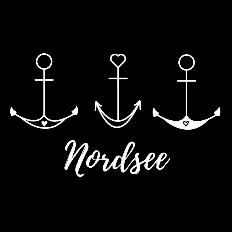 Anker mit Herzen Nordsee