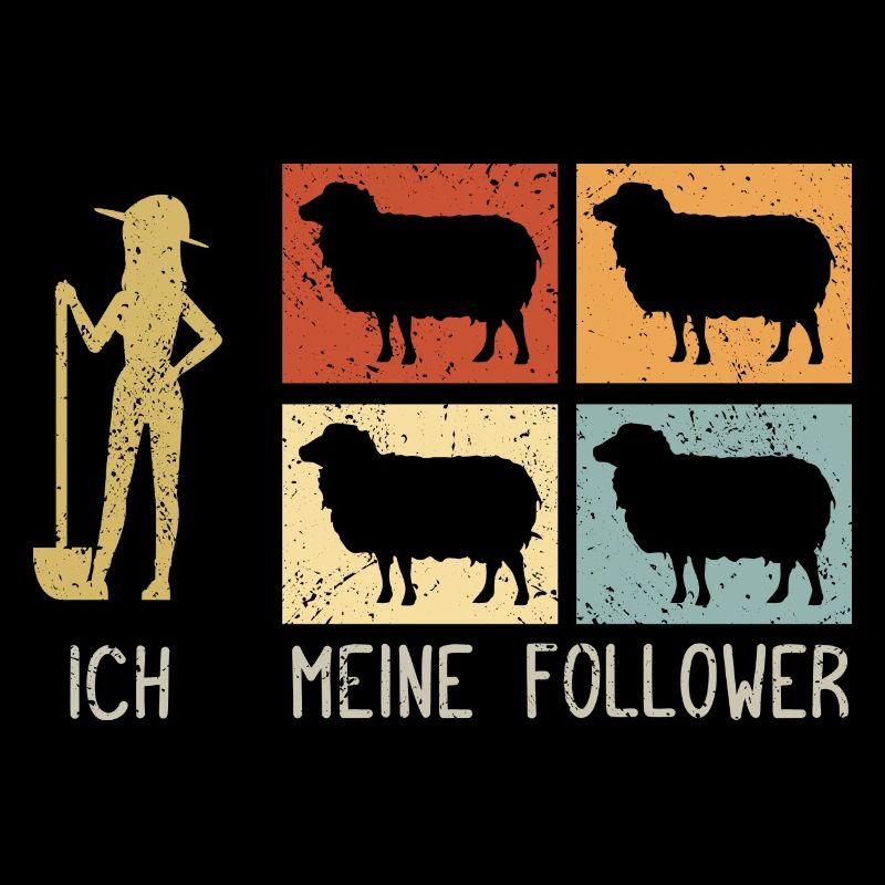 Ich & Meine Follower Schafe Hirte Schäfer Schäfche