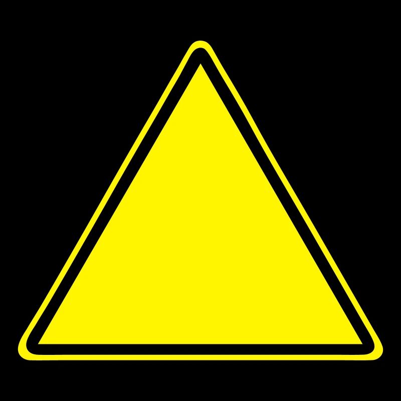 Warnschild Blanko