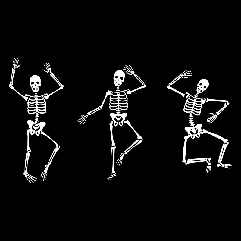 Danseuse danseuse danse squelettes dansant Halloween