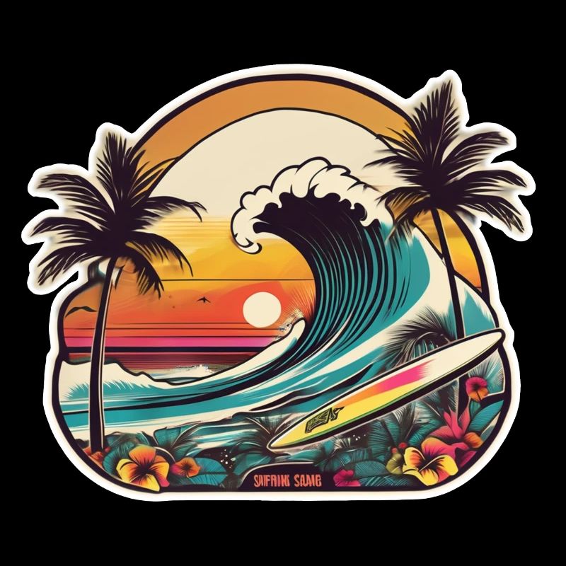 surf plage palmier soleil vacances