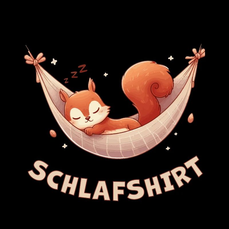 Schlafshirt mit Eichhörnchen