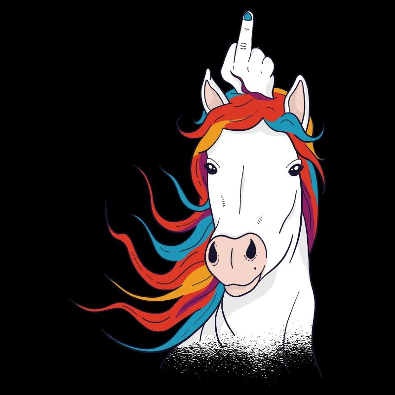 Einhorn Mittelfinger