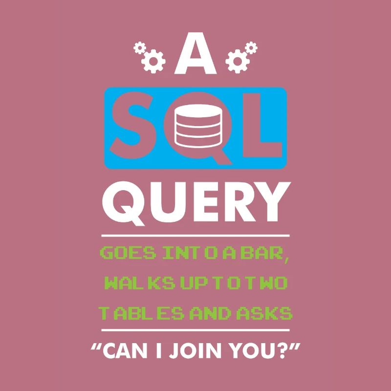 A SQL Query Goes Into A Bar Datenbank Entwickler