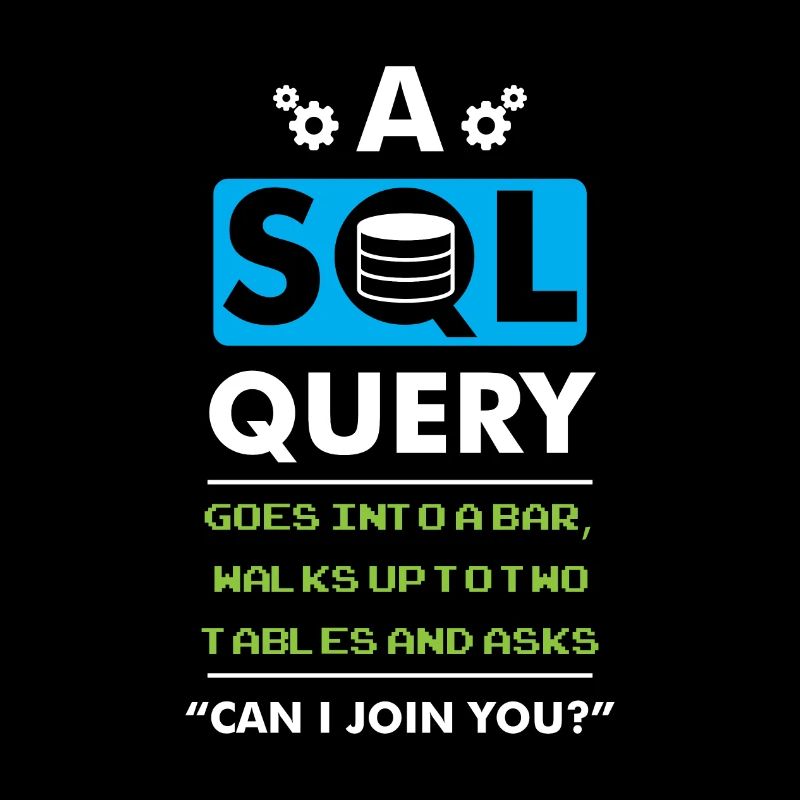 A SQL Query Goes Into A Bar Datenbank Entwickler
